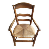 Old country armchair with its original mulch