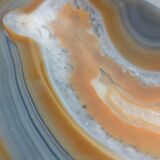 Cenicero de ágata y plata. España, 1970s.