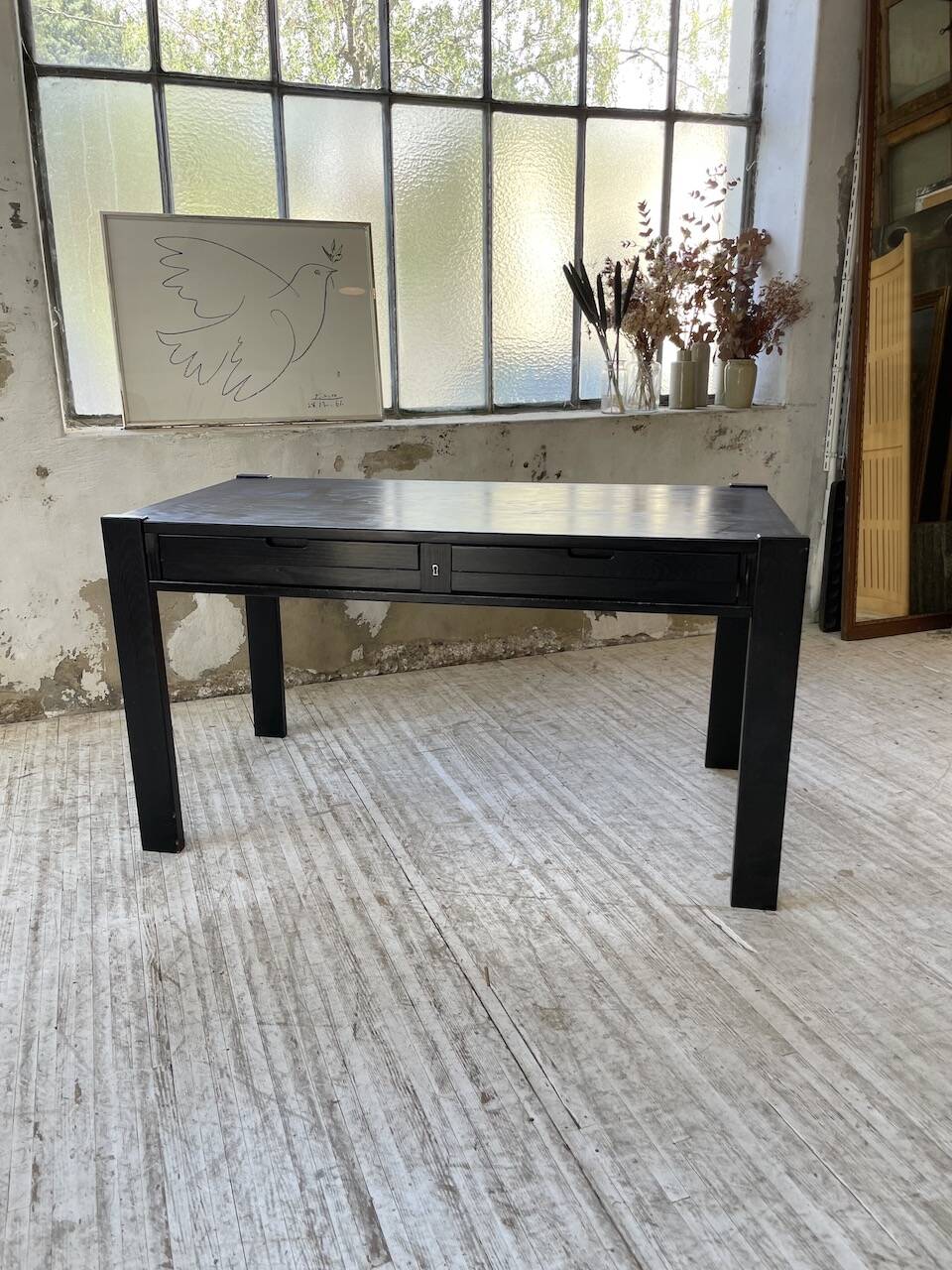 Regain black stained elm desk