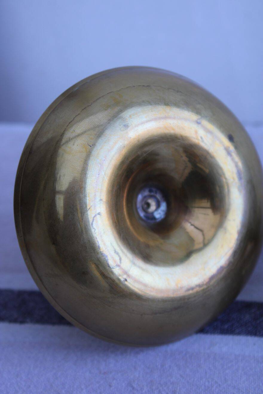 Set of 2 brass candle holders