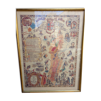 Carte vins de Bourgogne
