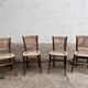 Série de 4 Chaises bistrot vintage en Corde