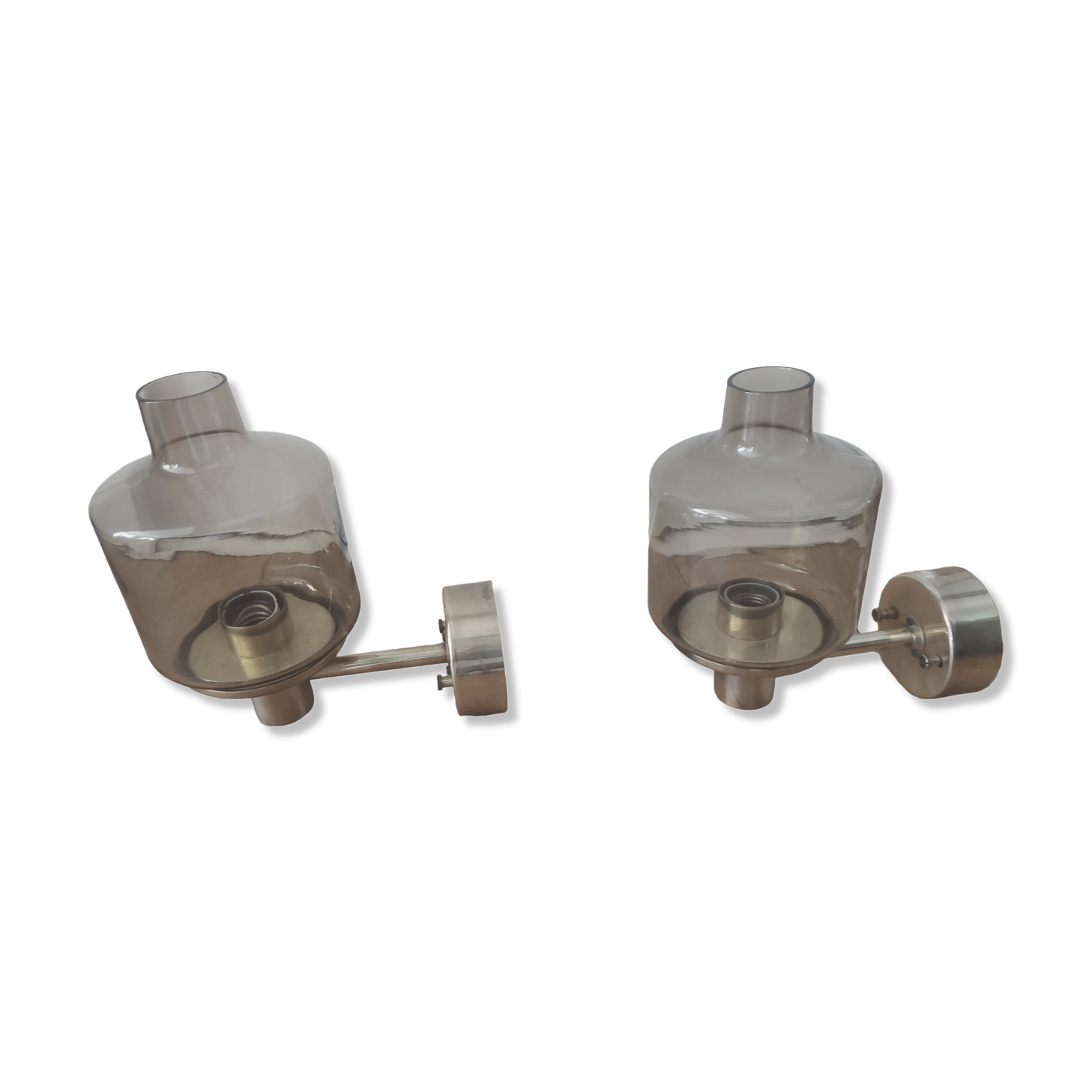 Pair of 60'S brass wall lamps, Hans Agne Jakobsson, model V212A