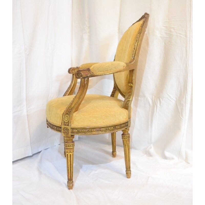 Paire de fauteuils Louis XVI