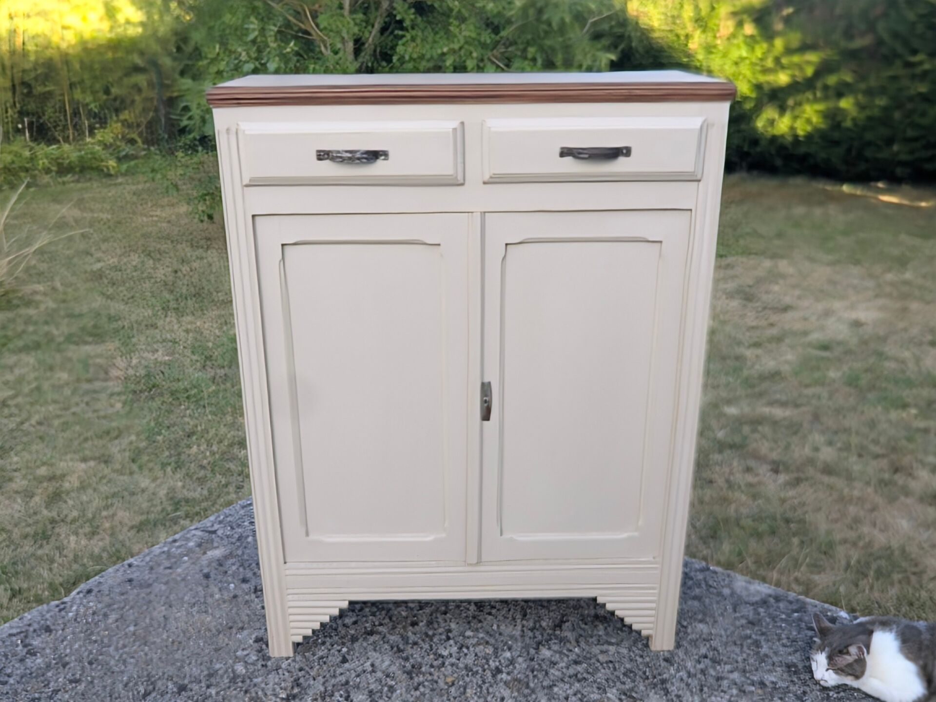 Parisian High Buffet 1930s Art Deco Shabby Patina