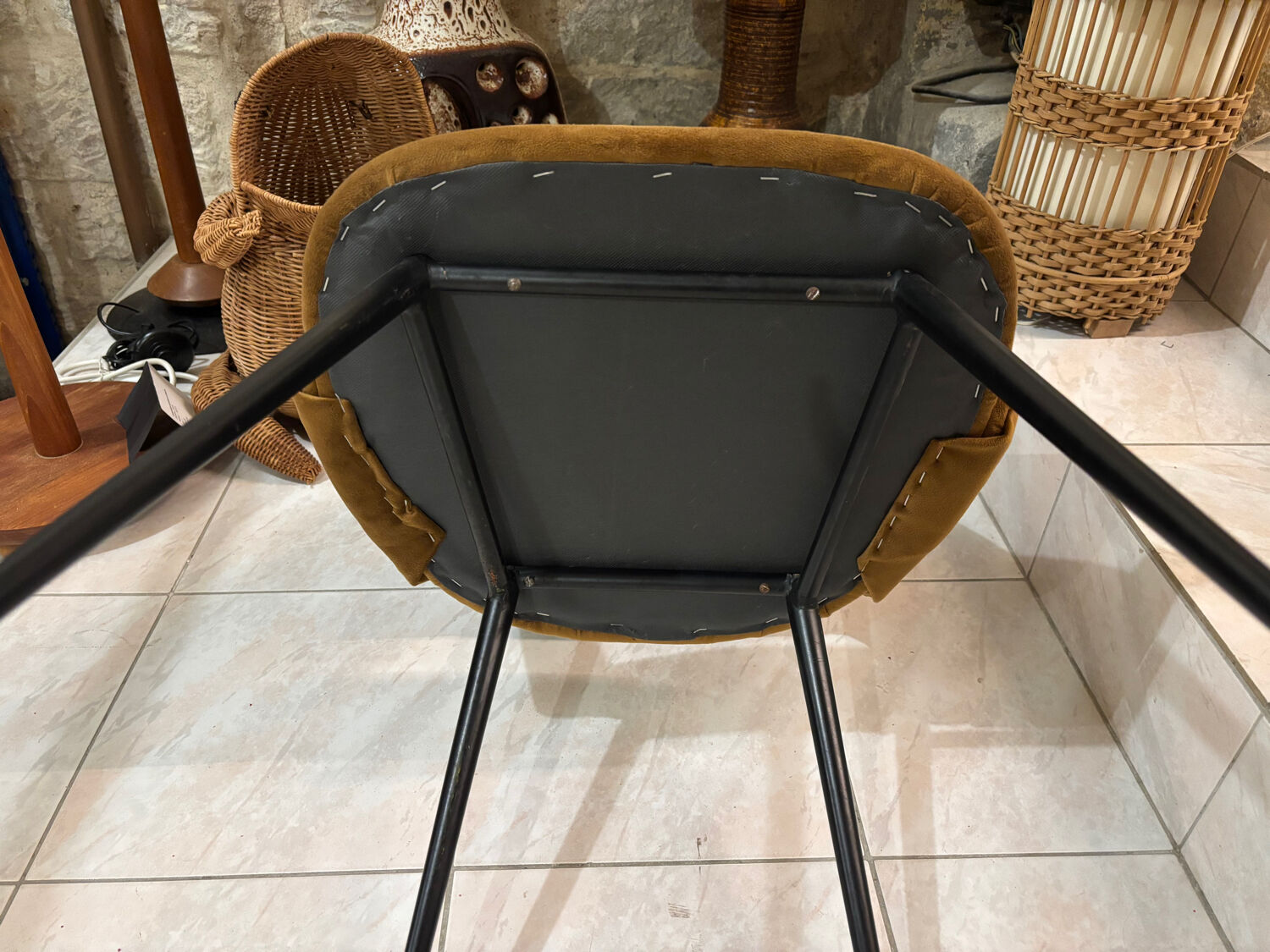 60s velvet cocktail chairs