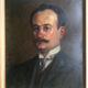 Portrait, 1908. Oil on panel by Fernand PINEAU CHAILLOU (1875-1950).