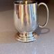 Tankard en argent anglais vintage