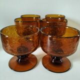 6 Biot bubble glass glasses or cups