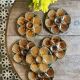 Set of 6 vintage ceramic oyster plates - Sarreguemines -