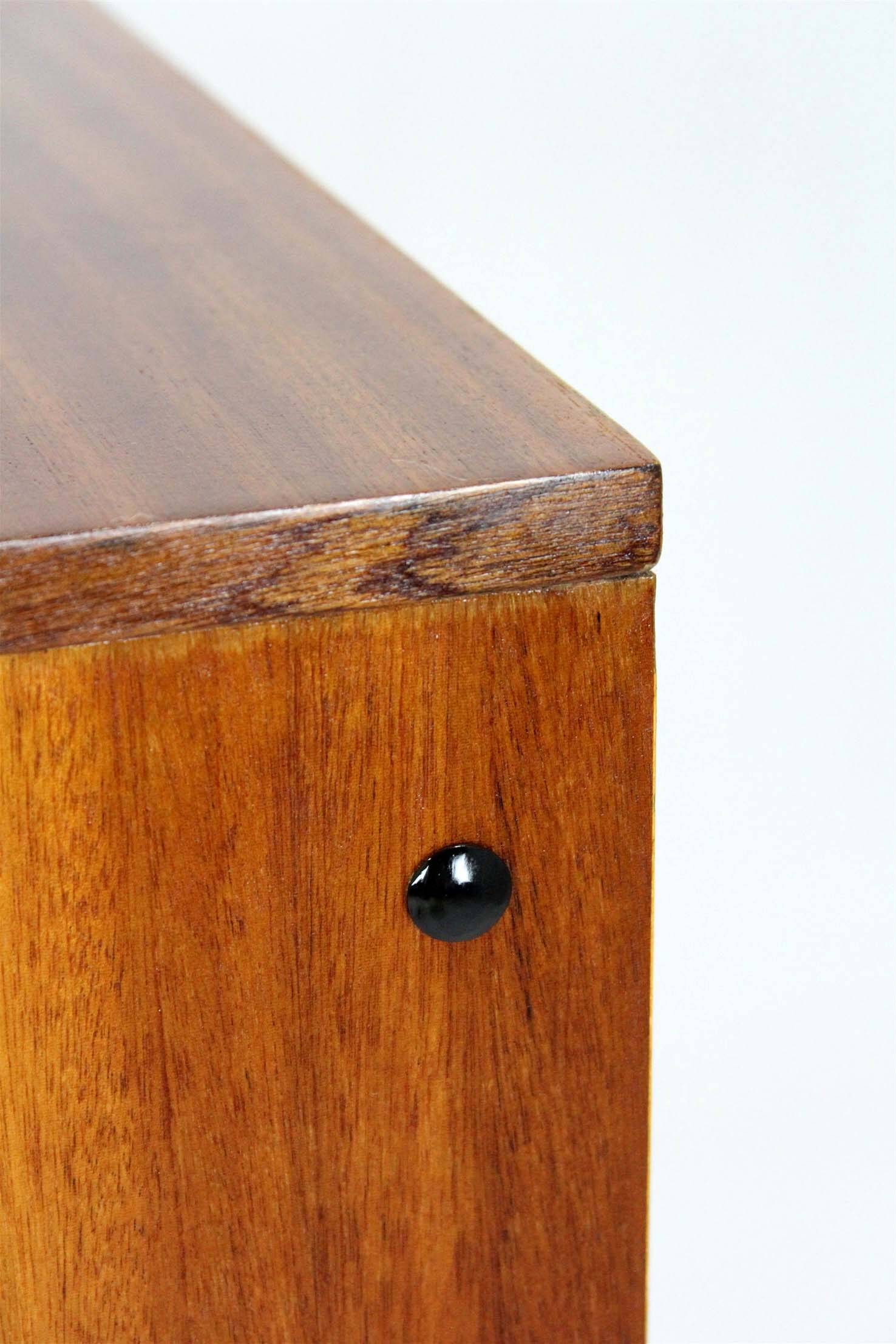 Mid-Century Modern Czechoslovakian Mahogany Nightstands by Up Závody, 1970s