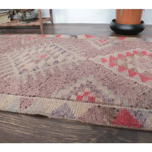 Turkish Hand-Knotted Runner 80x314