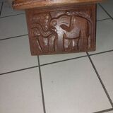 Carved African chair