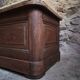 Antique French oak storage bench / blanket box, 1800–1850