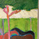 Chevaux dans la forêt, signée Annie Proszynska (1924-2008)