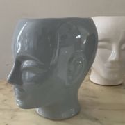 Series of 4 vintage ceramic head vases from the 70s and 80s