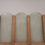 Partition in wood and glass 128 cm