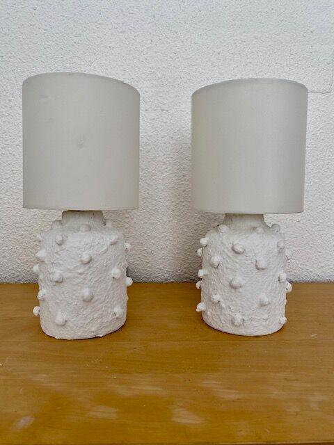 Pair of repainted vintage vases