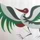 International art deco ornithological exhibition. Original poster painted in gouache.