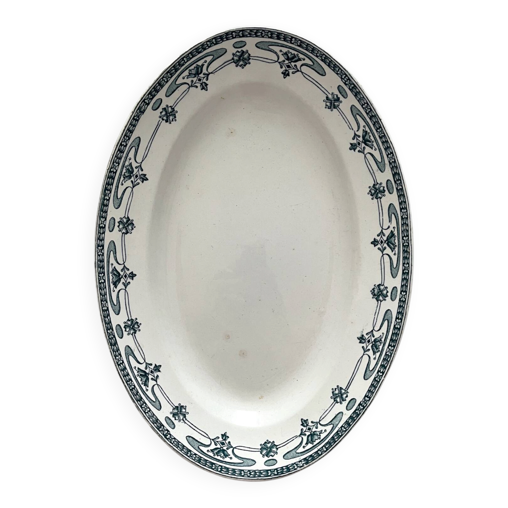 Oval iron earth plate "Mogador" Saint Amand