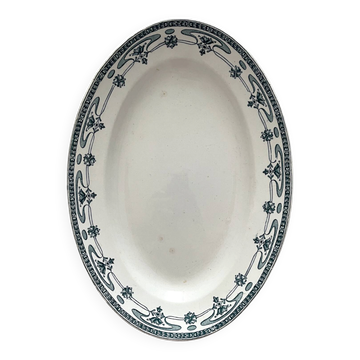 Plat ovale terre de fer "Mogador" Saint Amand