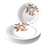 6 flat plates from Saint Amand earthenware Model 4004