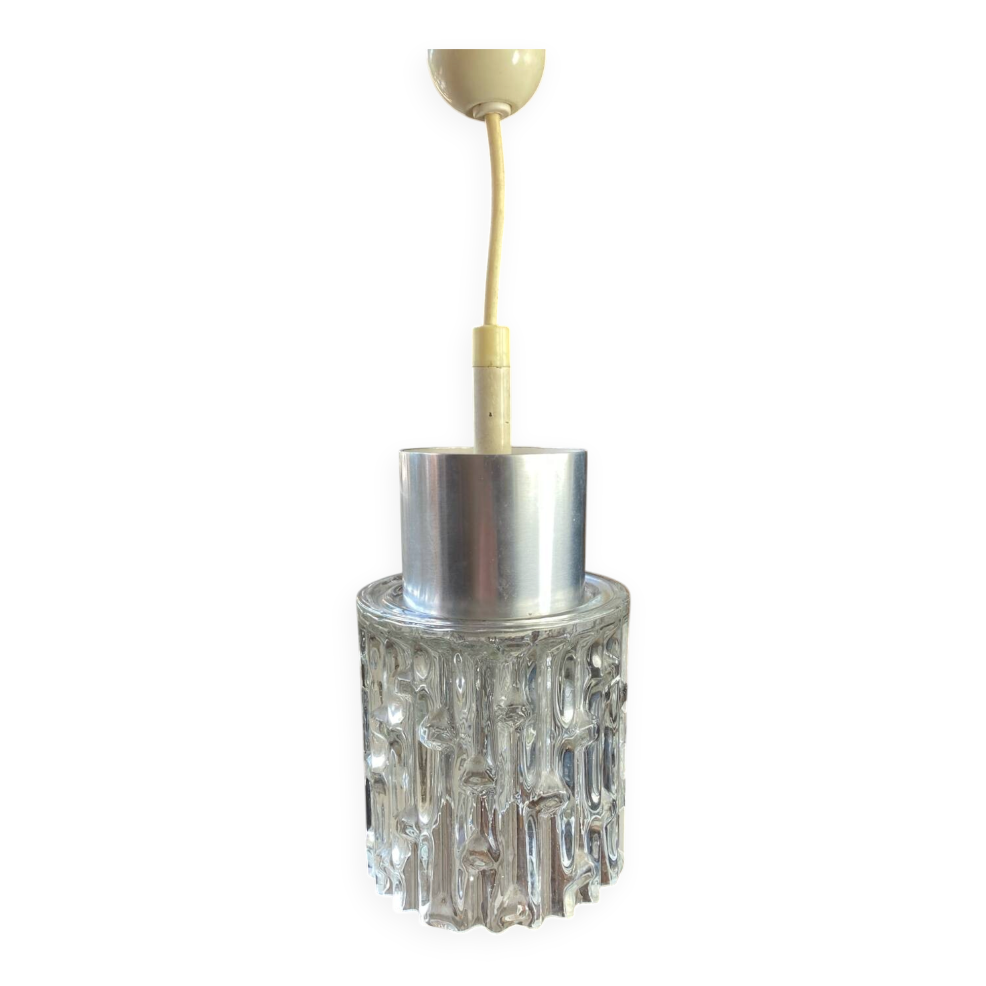 Suspension, verre et métal, années 60