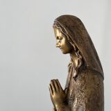 Virgin Mary bronze statue 75 cm