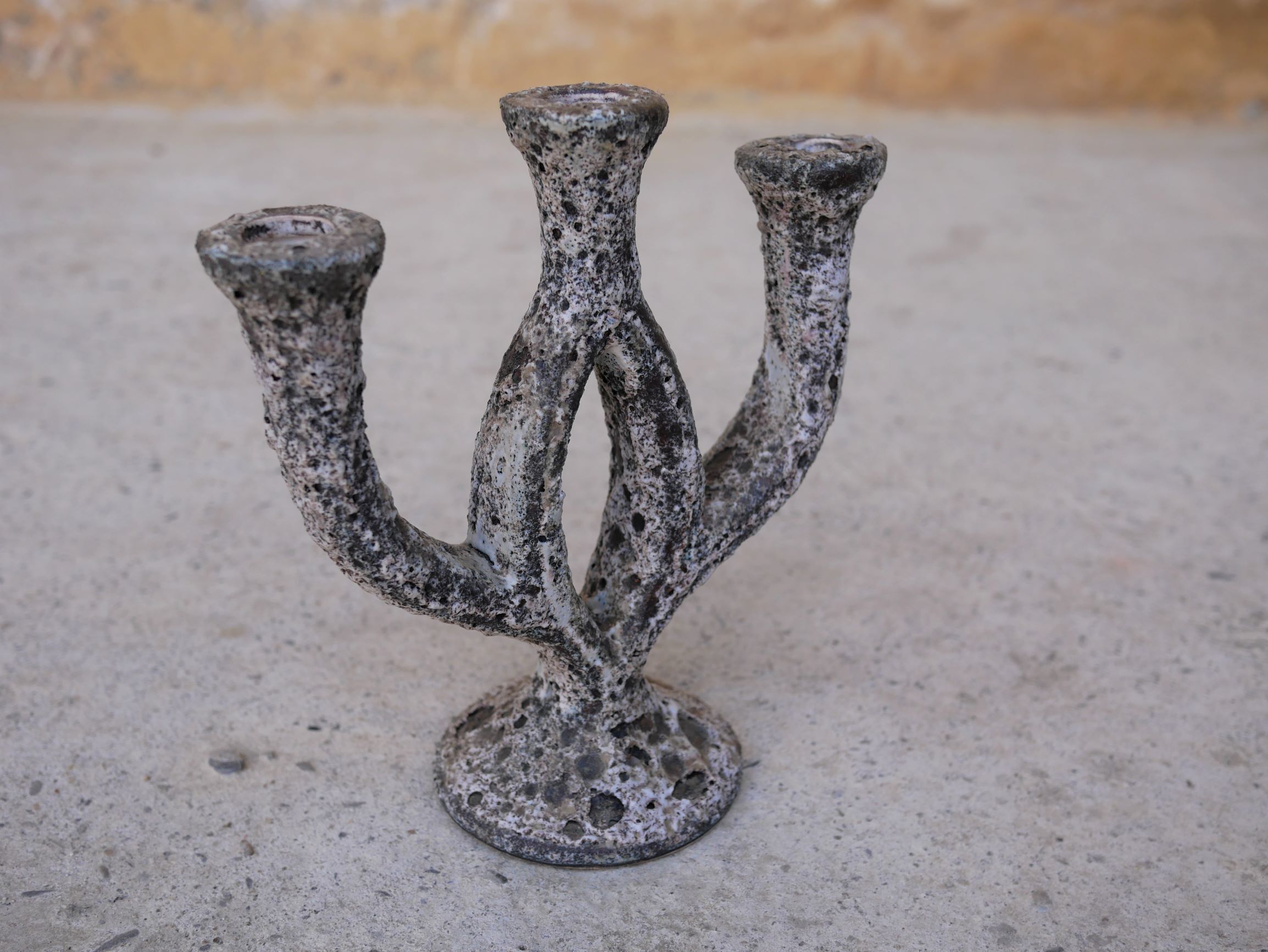 Vintage ceramic candlestick