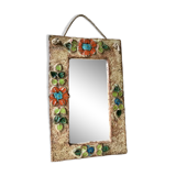 Ceramic mirror, La Roue, Vallauris.