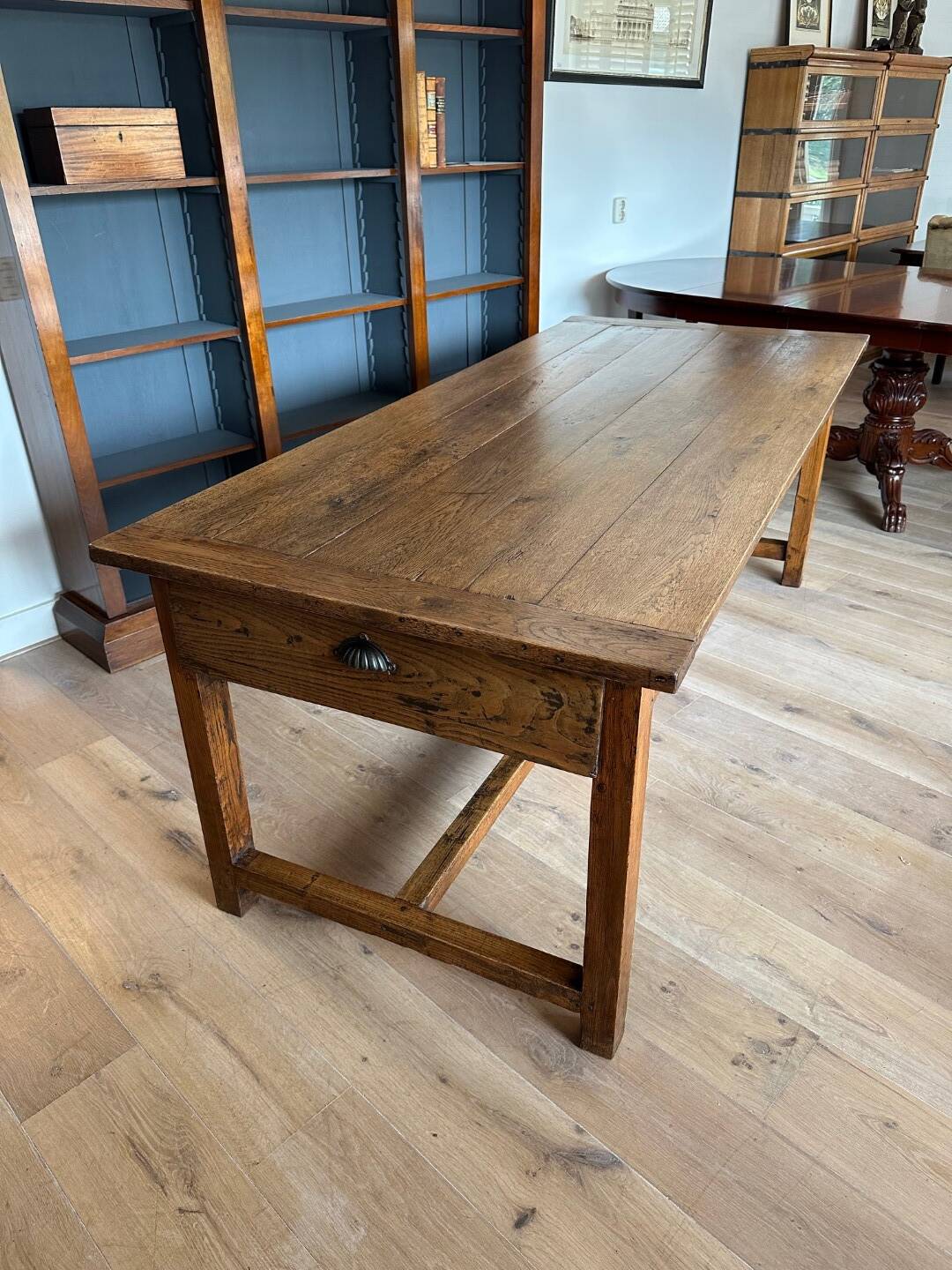 Table de ferme antique en chêne