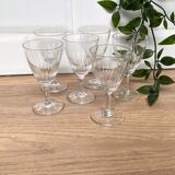 Set of 6 small liquor glasses