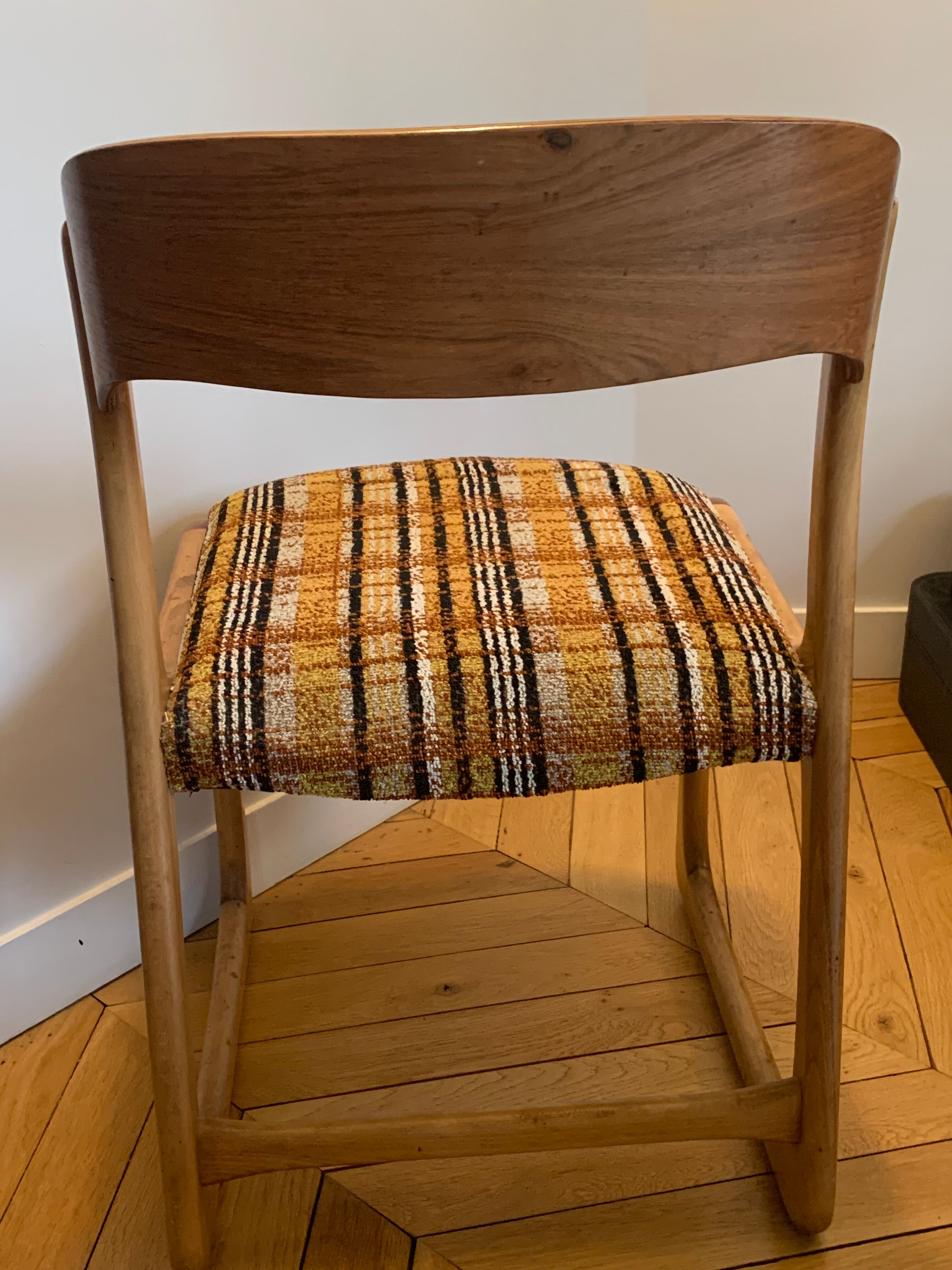 2 vintage chairs Model sled by Emile & Walter Baumann