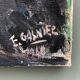 Painting 1920 "Portrait of a young man" signed E.Gasnier