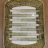 Plat à asperges en barbotine
