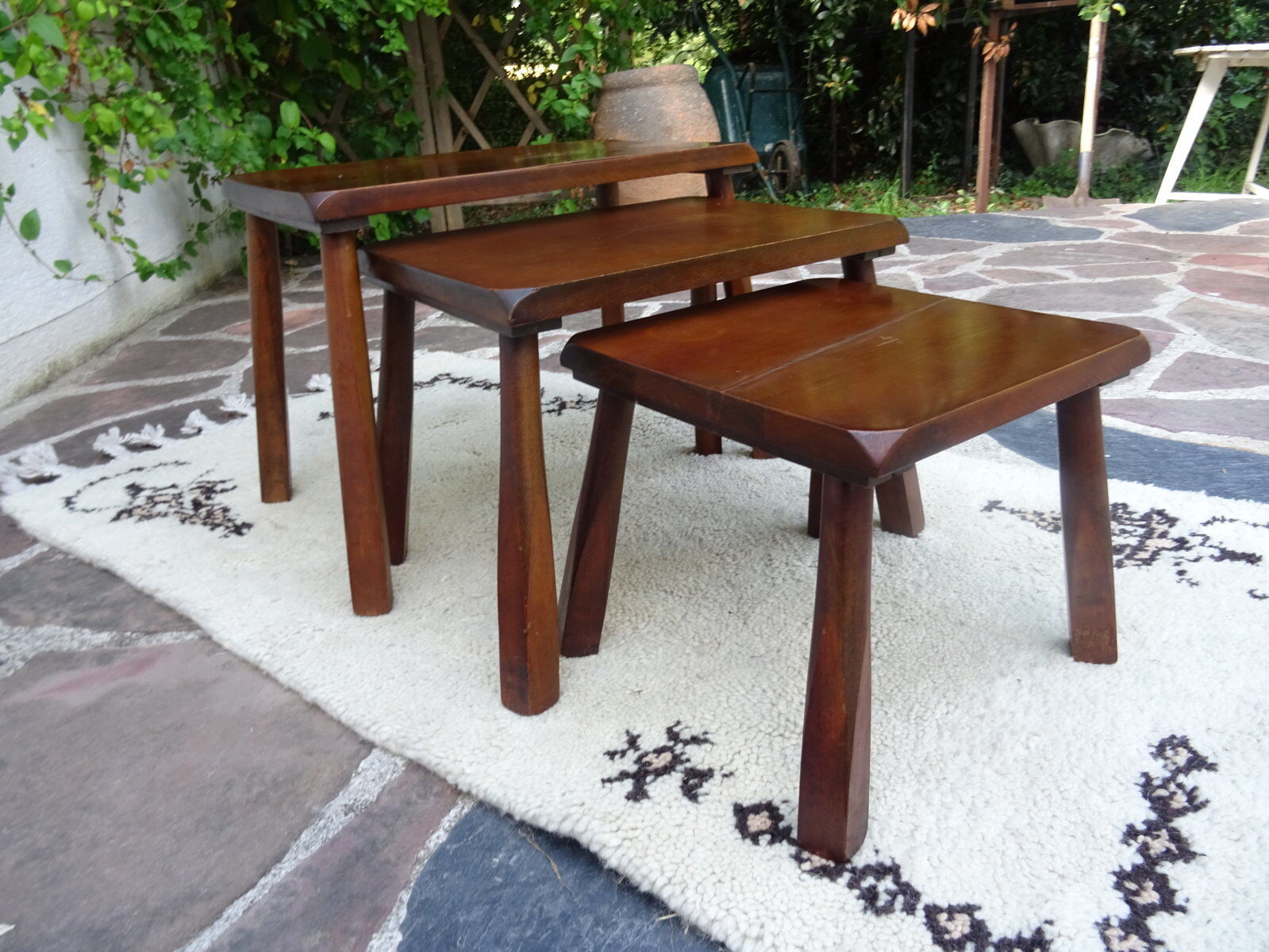 Brutalist nesting tables