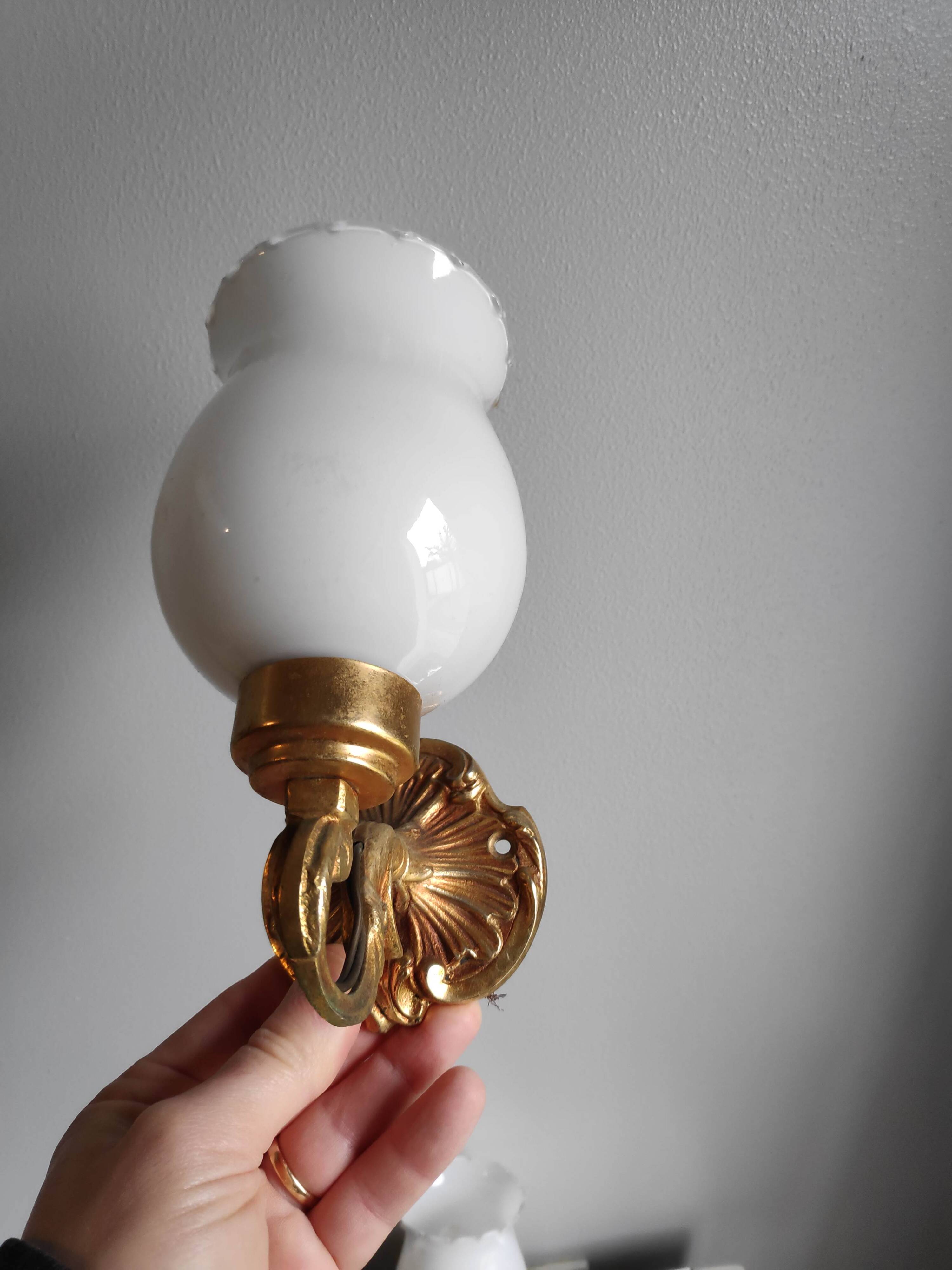 Pair of antique wall lights