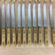 Nontron cutlery 12 knives 12 forks 6 wooden and stainless steel spoons