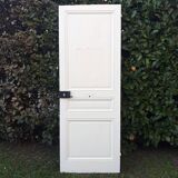 Communication door H219.5xL80cm, old panelled and moulded.