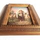 Oil painting on wood The Good Shepherd Christ Late 19th century