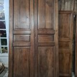 Pair of oak closet doors
