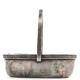Art Deco nut basket, silver-plated metal, Norblin, Poland, 1930s