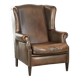 Large sheepskin wingback armchair with beautiful warm colours