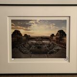 Jr at the louvre, 29 march 2019, 18h08, 2021, unframed lithograph