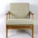Beige boucle german bund armchair, 1970s