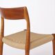 Niels Møller Dining Chair Set (6) – Models 77 & 57, Teak, Danish Cord