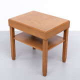 Dutch art deco oak side table 1930s