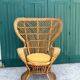 Fauteuil Emmanuelle en rotin par Gio Ponti, Italie 1960