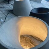 Large concrete lamp