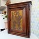 Antique wooden and brass bathroom cabinet 40/50s